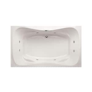 Providence 60 in. Acrylic Rectangular Drop-in Whirlpool/Air bath bathtub in White