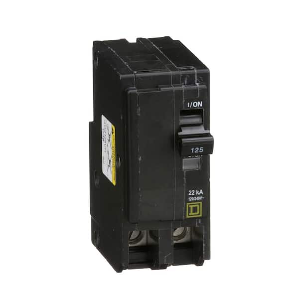 Square D QO 125 Amp 22kA 2-Pole Plug-In Circuit Breaker