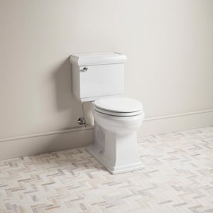 Broadwood Elongated Closed Front Toilet Seat in White