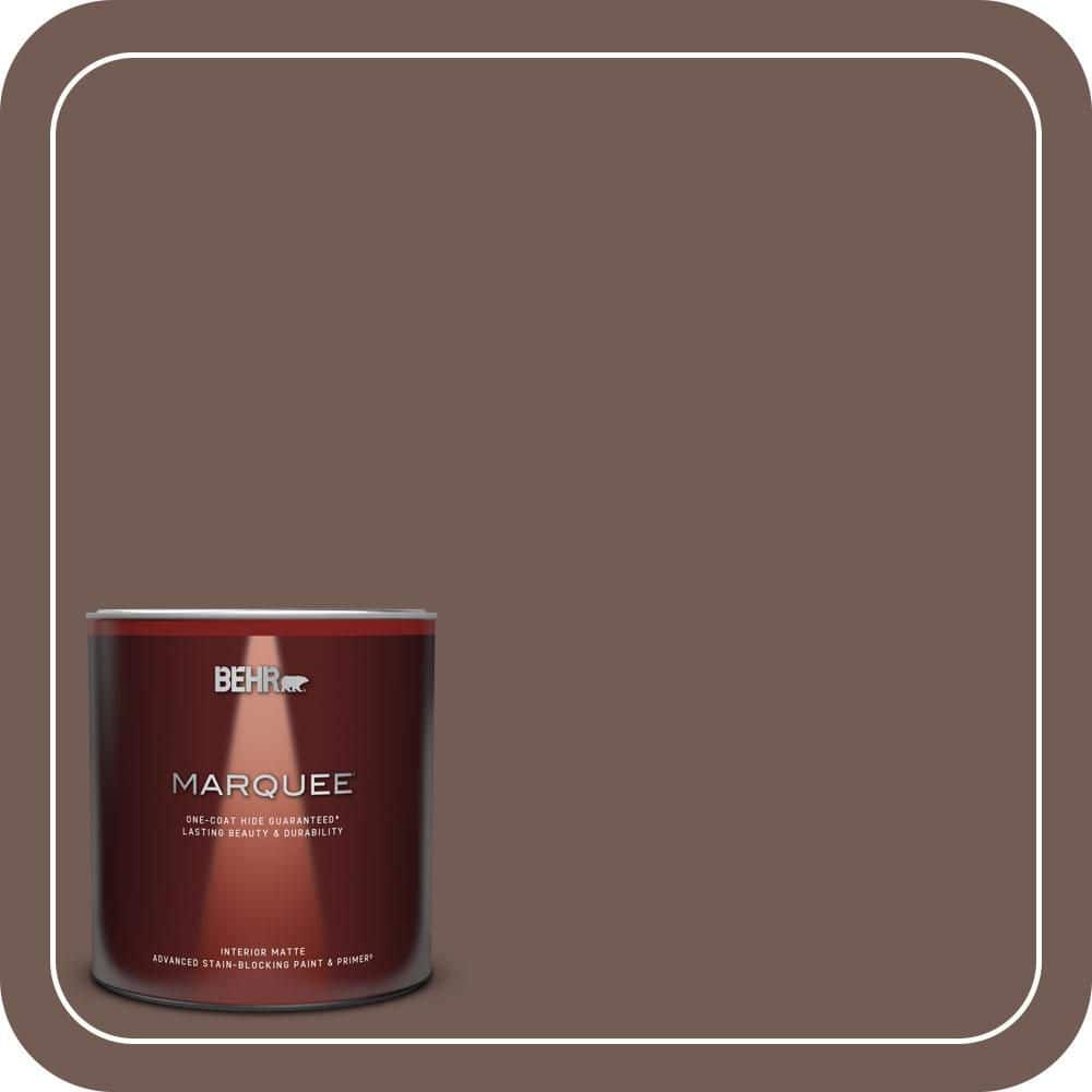 1 qt. #220F-7 Yorkshire Brown Matte Interior Paint & Primer price history on PriceWatchPro