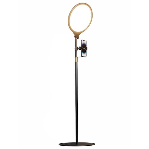 OBJLGEV 10.5 Ring Light with Stand and Phone Holder-72 Adjustable Tripod for Video Recording/Makeup/Streaming Black