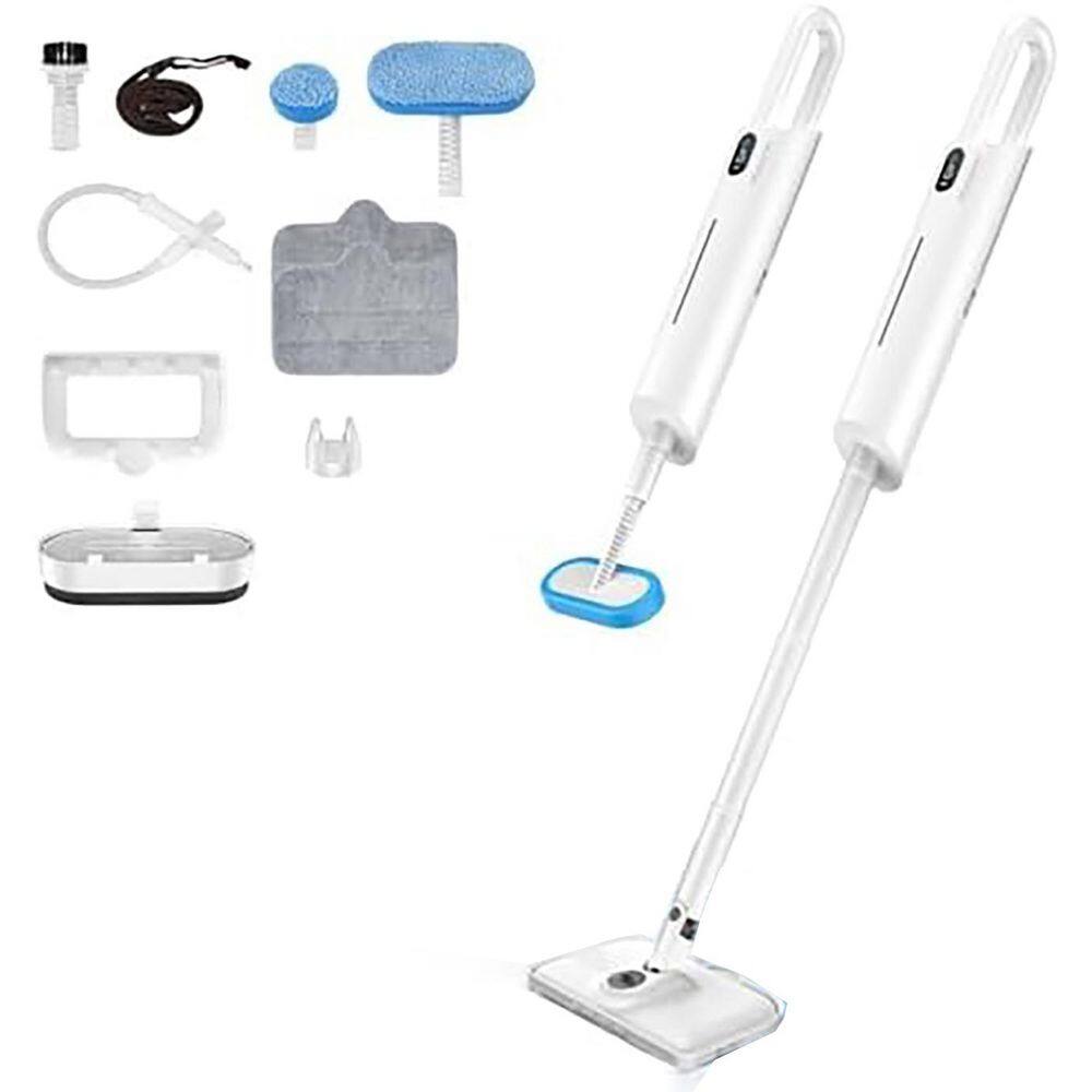 Commercial Corded Steam Mop Cleaner for Hardwood Tile Carpet in White with Adjustable Steam Aromatherapy Strap price history on PriceWatchPro