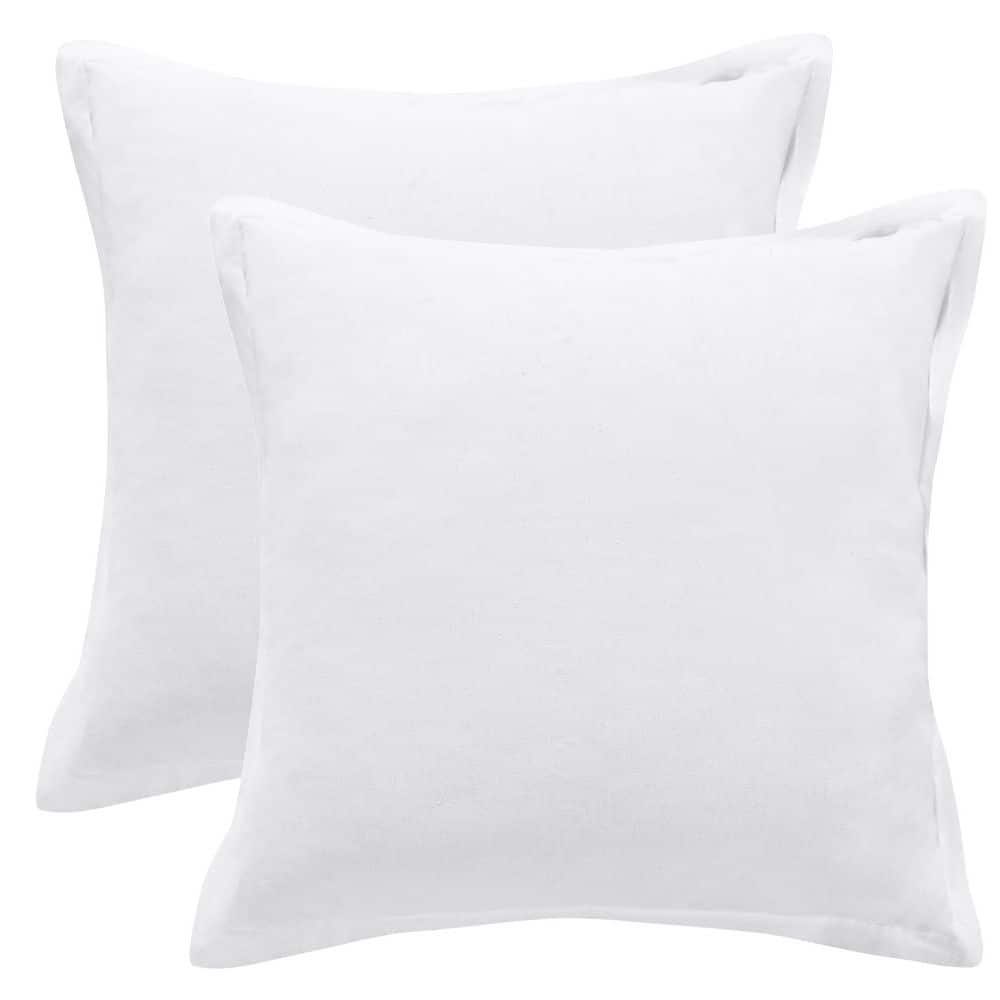 LEVTEX HOME Rhapsody White Cotton Euro Sham (Set of 2) L86800SHE2 - The ...