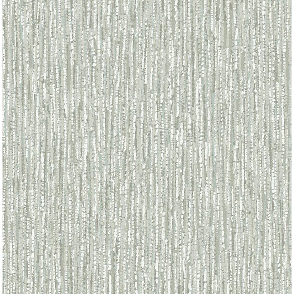 A-Street Prints Corliss Moss Beaded Strands Matte Non-pasted Paper Wallpaper