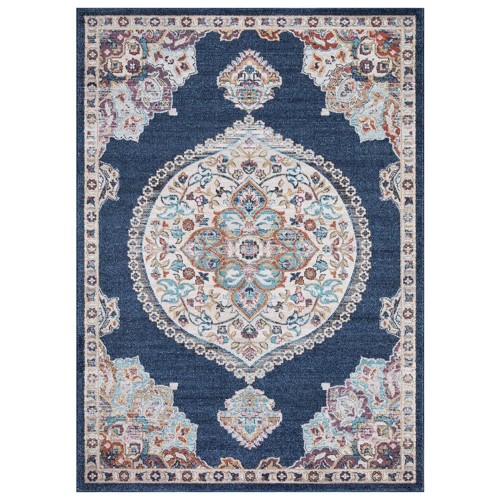 Vintage Collection Vintage Oushak Navy 5 ft. x 7 ft. Medallion Area Rug price history on PriceWatchPro