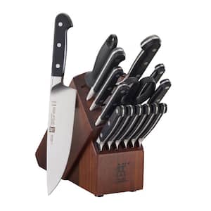 HD HUNTER.DUAL Hunter Knife Set, Dishwasher Safe Kitchen Knife Set with Block, 24 Pcs Black Kitchen Knife Sets with Block Self Sharpening, 6 Steak
