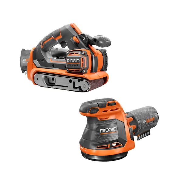 18V Cordless 2-Tool Combo Kit with 5 in. Random Orbit Sander and Brushless 3 in. x 18 in. Belt Sander (Tools Only)