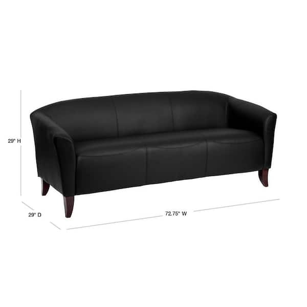 Flash Furniture Hercules Imperial 72.8 in. with Square Arms Faux