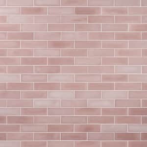 Vibe Coral 2.36 in. x 7.87 in. Matte Cement Subway Wall Tile (3.88 sq. ft./Case)