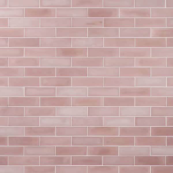 Ivy Hill Tile Vibe Coral 2.36 in. x 7.87 in. Matte Cement Subway Wall Tile (3.88 sq. ft./Case)