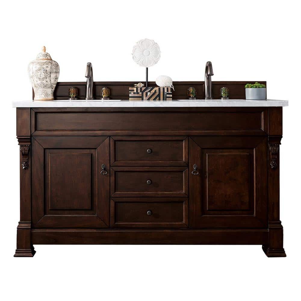 Brookfield 60 in. W x 23.5 in. D x 34.3 in. H Double Bath Vanity in Burnish