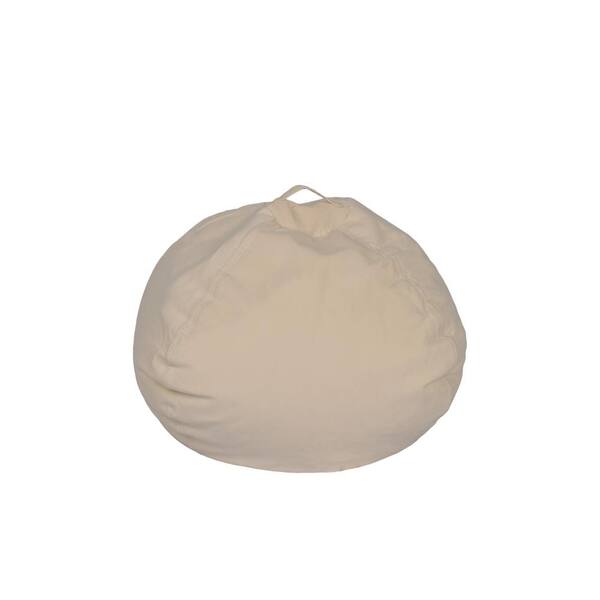 ACESSENTIALS Vintage White Corduroy Bean Bag