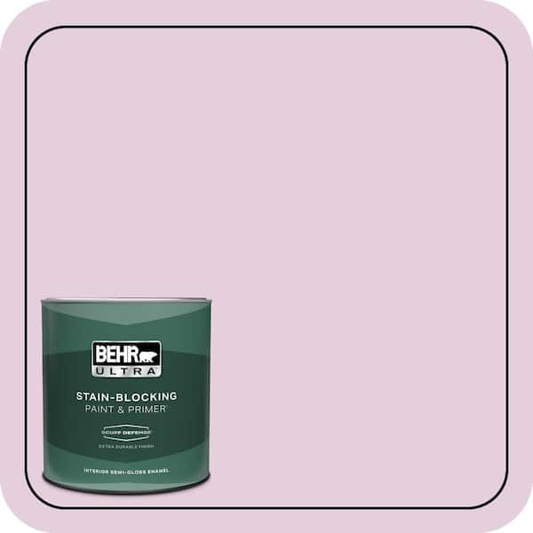 BEHR ULTRA 1 qt. #680C-3 Rose Glow Extra Durable Semi-Gloss Enamel Interior Paint & Primer