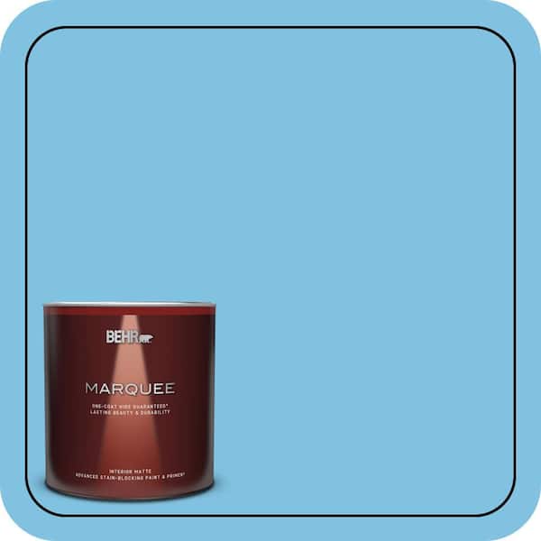 BEHR MARQUEE 1 qt. #540B-4 Horizon Haze Matte Interior Paint & Primer