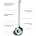 Stainless Steel Hooked Handle Soup Ladle with Pouring Rim