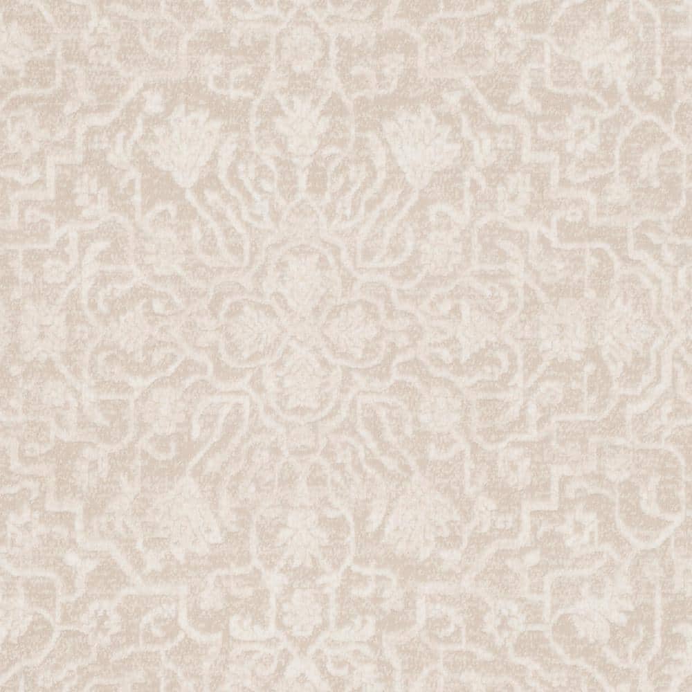 Handmade Beige Synthetic 9' x 12' Rectangular Area Rug