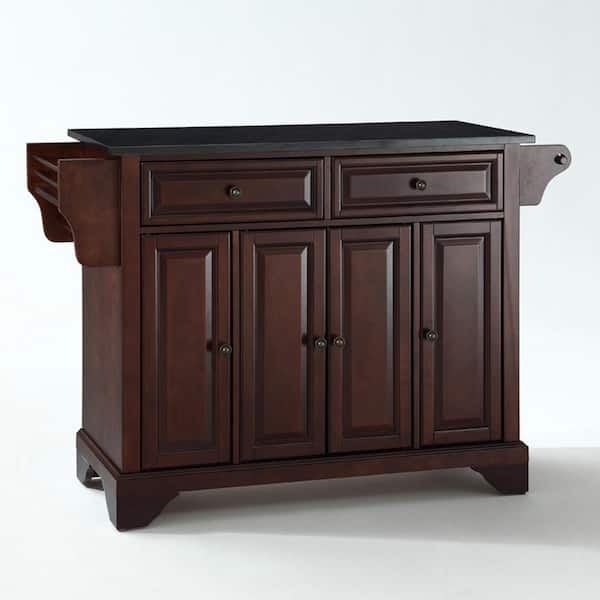 CROSLEY FURNITURE Lafayette Mahogany Kitchen Island with Granite Top