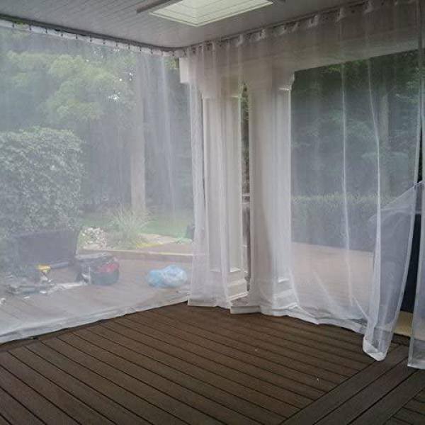 10 Ft X 66 In White Mosquito Net Diy, Outdoor Patio Mosquito Netting Curtains