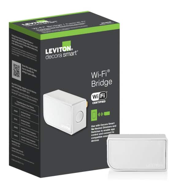 Decora Smart Wi-Fi Bridge, Use with DN6HD/DN15S No-Neutral Dimmers and Switches MLWSB-1RW