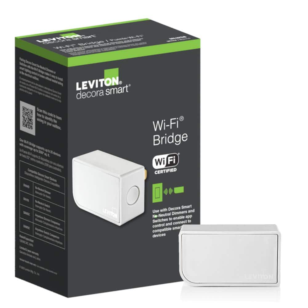 Leviton Decora Smart Wi-Fi Bridge, Use with DN6HD/DN15S No-Neutral Dimmers and Switches