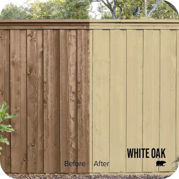 1 gal. #HDC-NT-02 White Oak Solid Color House and Fence Exterior Wood Stain