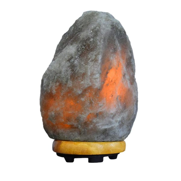 Himalayan Glow 7.5 in. Unique Grey Salt Lamp