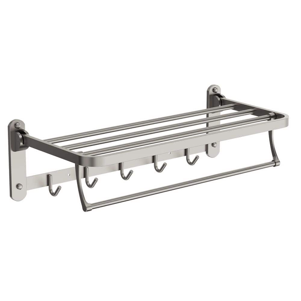 1-Towel Holder Stainless Steel Double Layer Wall-Mounted Towel Rack in Brushed Nickel price history on PriceWatchPro
