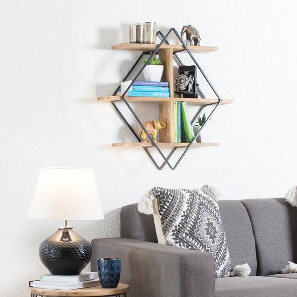 Luna Three Tier Suspended Wall Shelf - Contemporary - Display And Wall  Shelves - by MH London