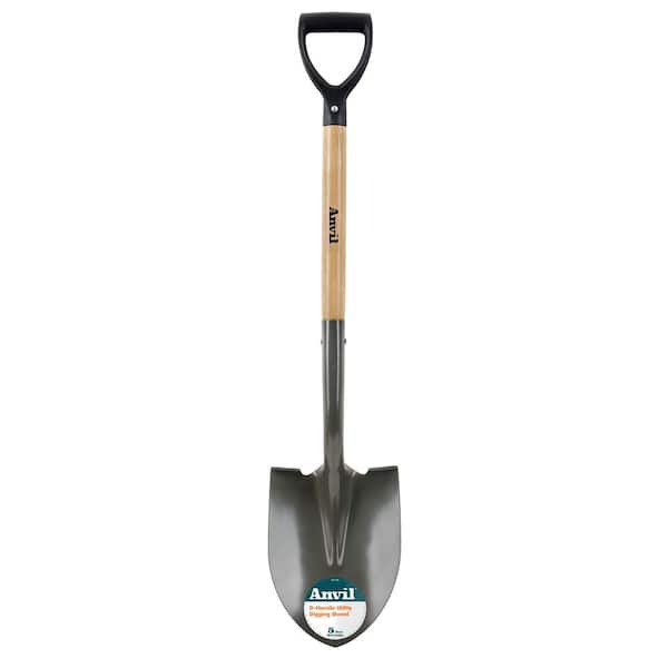 Anvil 18 in. Handle, D-Handle Digging Shovel