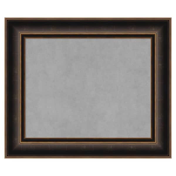 Amanti Art Villa Oil Rubbed Bronze 26 in. x 22 in. Framed Magnetic Board