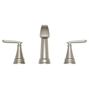 Somerville 8 in. Widespread 2-Handle Bathroom Faucet with Pop-Up Drain in Brushed Nickel