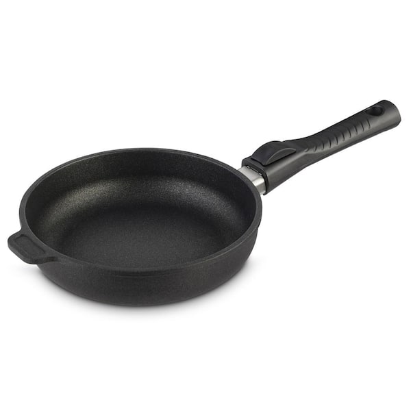 Ozeri Professional Series 8 in. Aluminum Ceramic Nonstick Frying Pan in Onyx