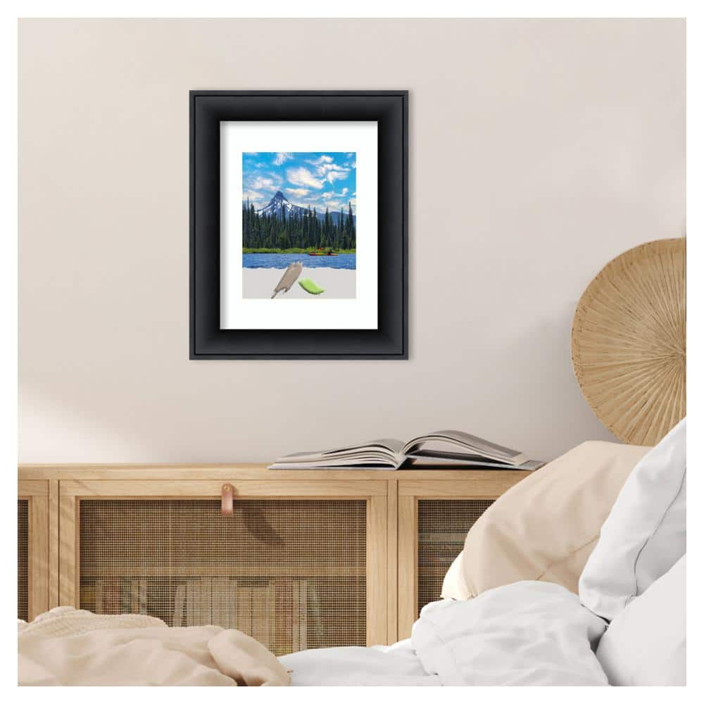 Nero Black Satin Finish Wood Wall Picture Frame