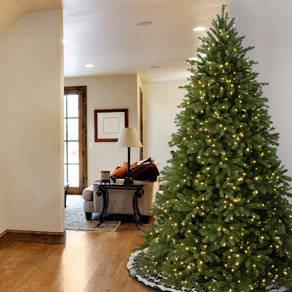7.5 ft. Jersey Fraser Fir Deluxe Tree with Dual Color LED Lights
