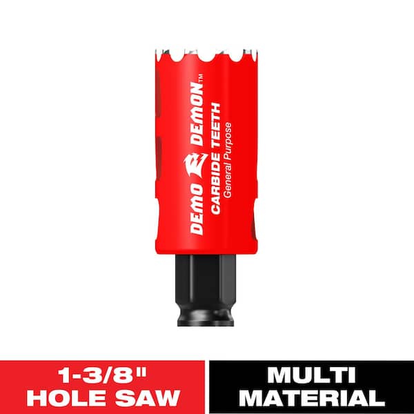 1-3/8 in. Carbide Hole Saw with 2-3/8 in. Cutting Depth