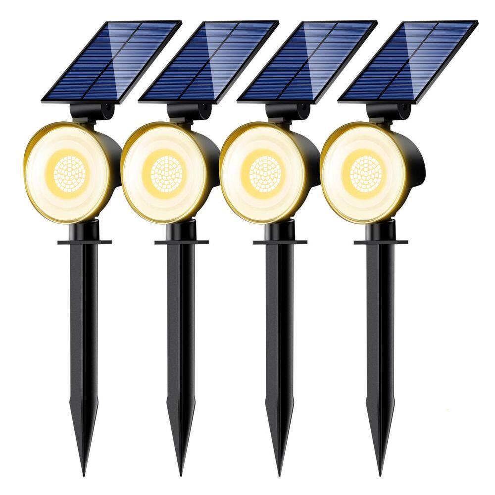 53 LED Solar Garden Torch Lights Outdoor Waterproof Warm White