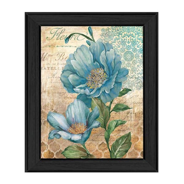 HomeRoots Charlie Paris Blue I 1-Piece Framed Wall Art 18 in. x 14 in.