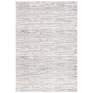 Melody Ivory/Black 9 ft. x 12 ft. Striped Area Rug