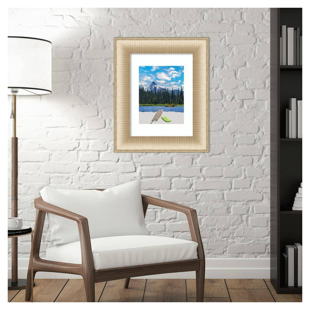 Elegant Brushed Honey Gold Polystyrene Wall Picture Frame