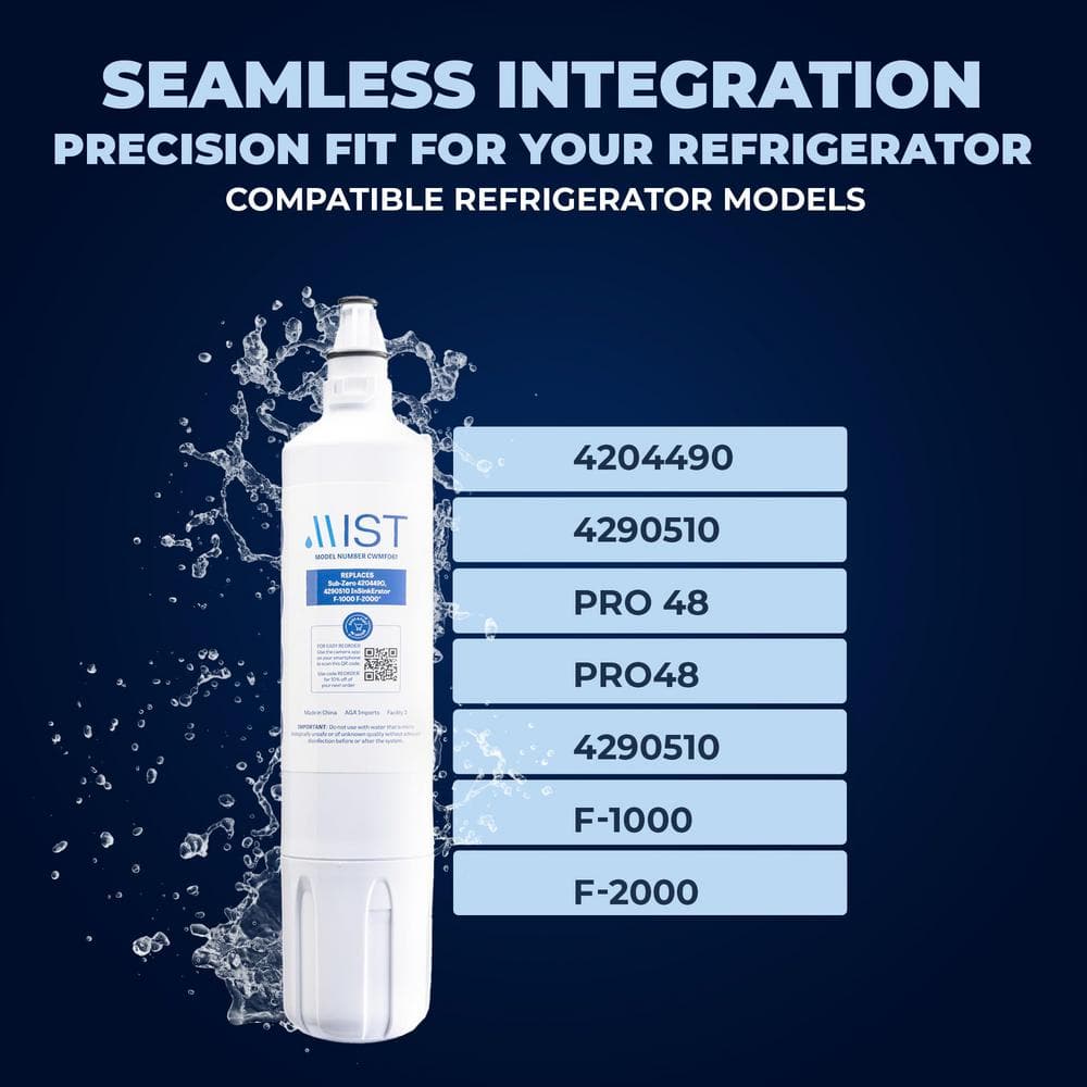 Mist 3-Pack White Twist-in Refrigerator Water Filter