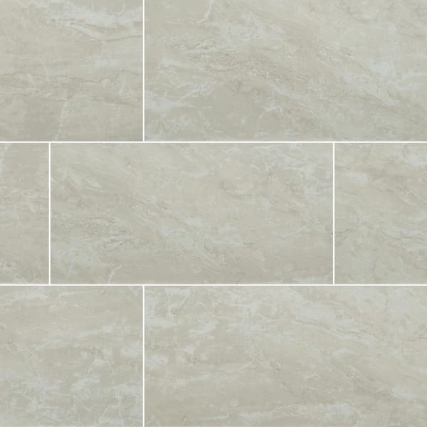 MSI Oryon Ivory 12 in. x 24 in. Matte Porcelain Oryon Look Floor and Wall Tile (512 sq. ft./Pallet)