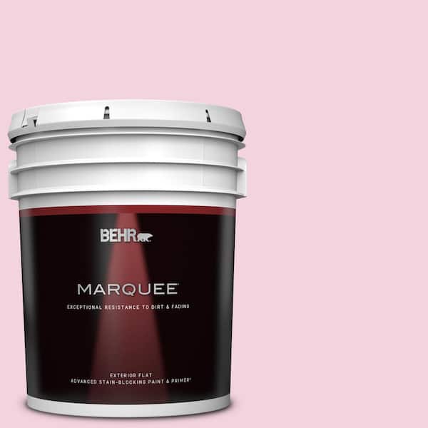 BEHR MARQUEE 5 gal. #100A-3 Scented Valentine Flat Exterior Paint & Primer