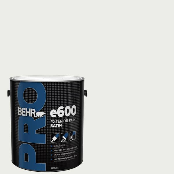 BEHR PRO 1 gal. #52 White Satin Enamel Exterior Paint