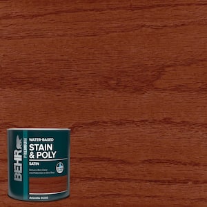 1 qt. TIS-001 Amaretto Satin Semi-Transparent Water-Based Interior Wood Stain and Poly in One