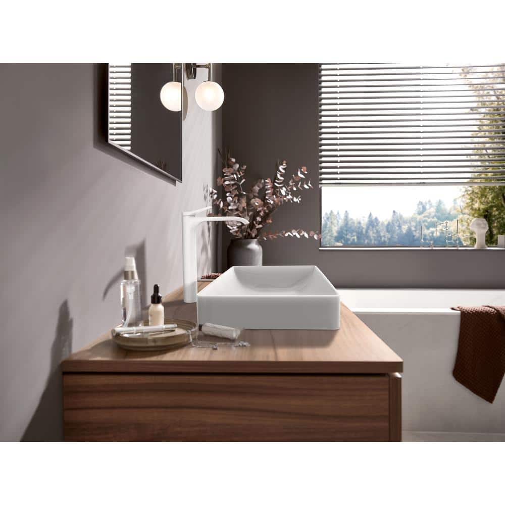 Elegant Black Nickel Modern Vessel Faucet with Waterfall Stream