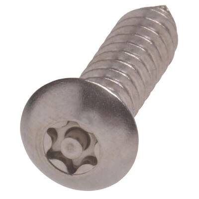 #8 x 3/4 in. Star Button-Head Security Sheet Metal Screw (10-Pack)