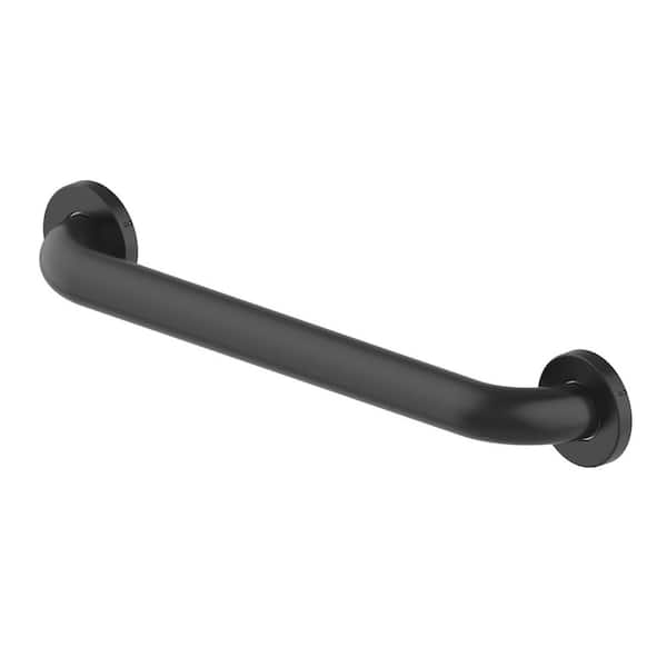 Glacier Bay 18 in. x 1-1/2 in. Concealed Screw ADA Compliant Grab Bar in Matte Black