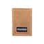 Wolverine Men's Rugged Trifold Leather Wallet - RFID Blocking, 6 Card Slots, ID Window, Brown Full Grain Leather