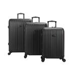 Moraga 3-Piece Black Hard Side Spinner Luggage Set