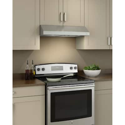 Glacier BCSD 36 in. 300 Max Blower CFM Convertible Under-Cabinet Range Hood with Easy Install System in Stainless Steel